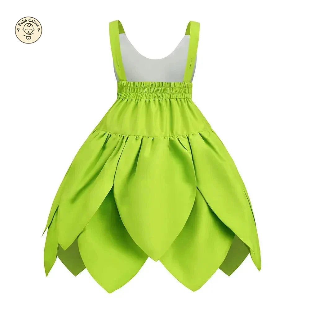 Déguisement fée Clochette Robe Verte Féérique Enfant