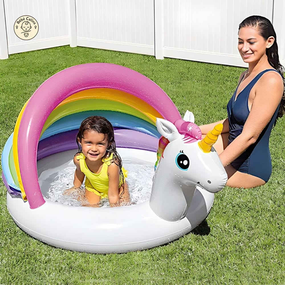 Piscine bébé et enfant gonflable licorne