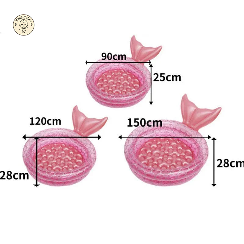 Piscine bébé et enfant sirène magique