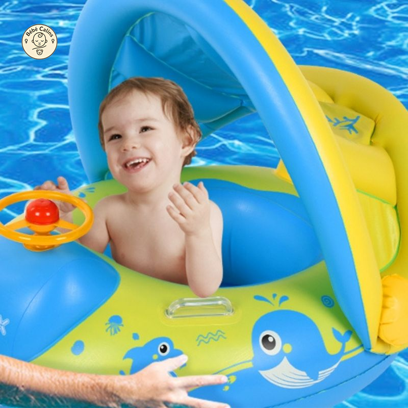 Bouée Bateau Bébé avec Parasol