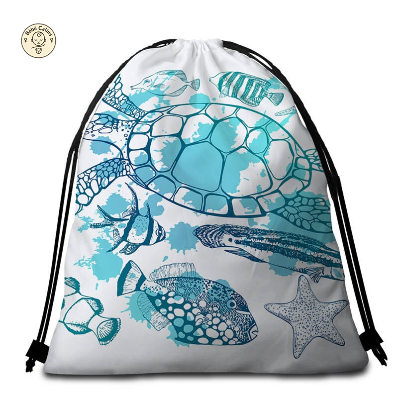 Serviette de Plage Tortue Ronde - Breizh