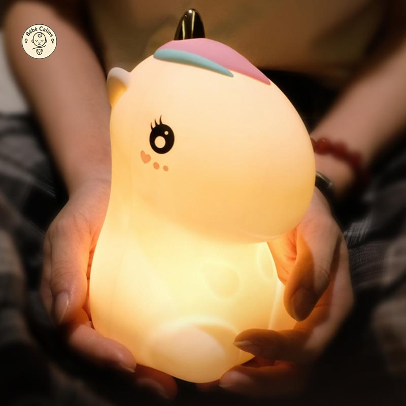 Veilleuse Licorne Silicone | Bébé Calins