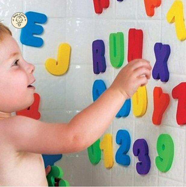 Fun set de 36 lettres et chiffres en mousse pour le bain | Bébé Calins