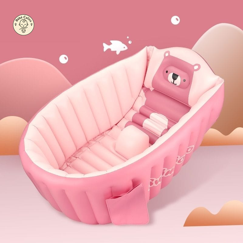 Baignoire Gonflable Bébé avec Confortable Siège - Bébé Calins