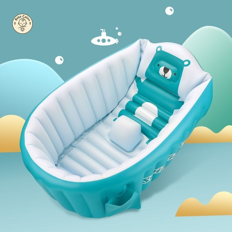 Baignoire Gonflable Bébé avec Confortable Siège - Bébé Calins