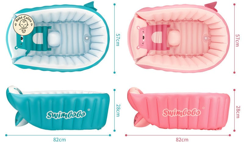 Baignoire Gonflable Bébé avec Confortable Siège - Bébé Calins