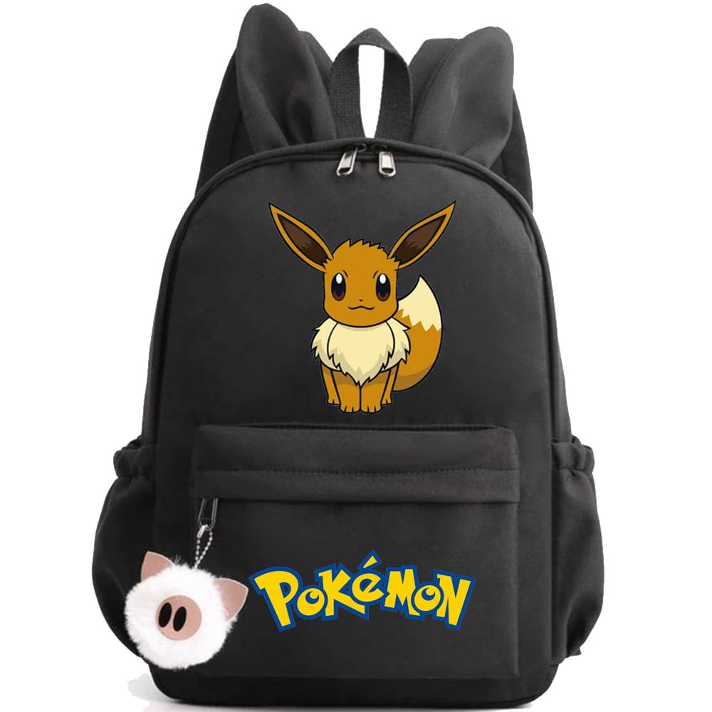 Cartable Pokemon Éblouissant Avec Charmant Porte-Clé