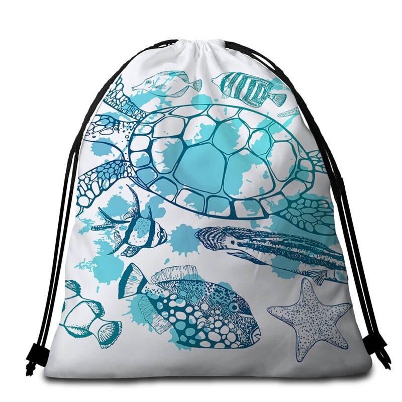 Serviette de Plage Tortue Ronde - Breizh