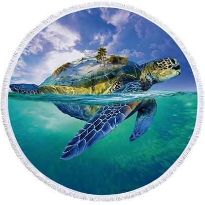 Serviette de Plage Tortue Ronde - Terre