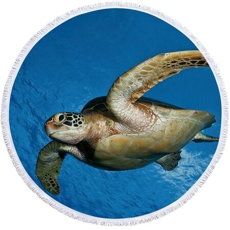 Serviette de Plage Tortue Ronde - Profondeur