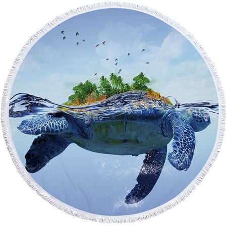 Serviette de Plage Tortue Ronde - Island