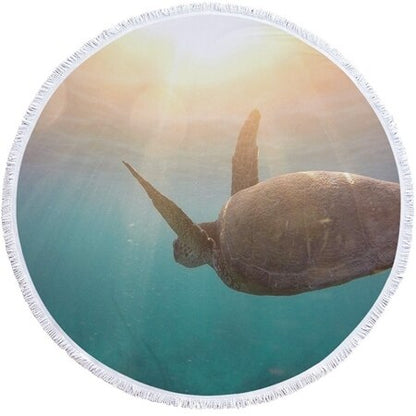 Serviette de Plage Tortue Ronde - Soleil