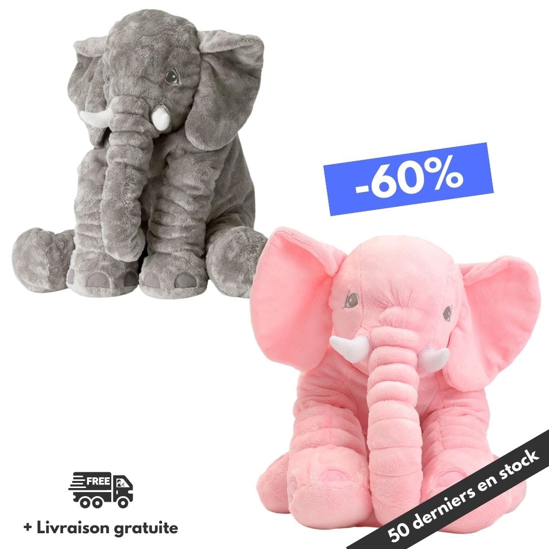 Peluche Éléphant Calin 60 cm | Bébé Calins