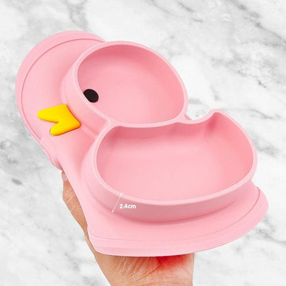 Coffret Repas Bébé en Silicone Canard | Bébé Calins