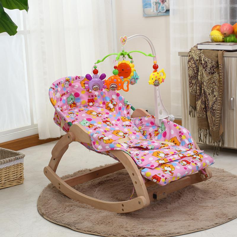 ECOWOOD - Balancelle Bébé Pliable en Bois | Bébé Calins