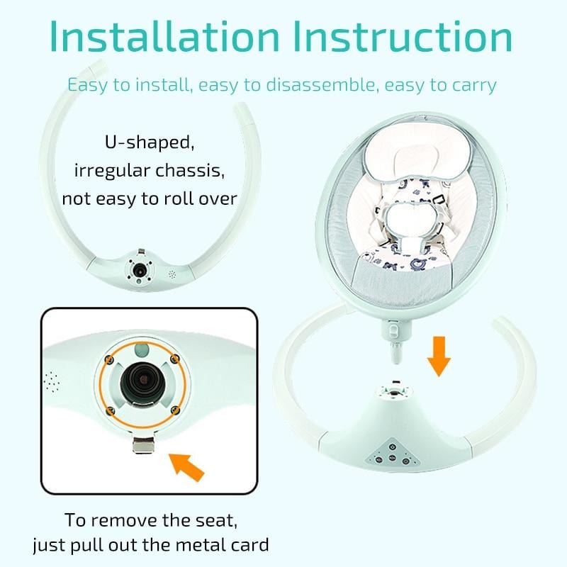 LUXBABY - Balancelle Bébé Intelligente | Bébé Calins