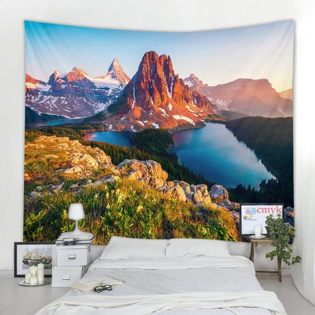 Grande serviette<Br>de plage montagne