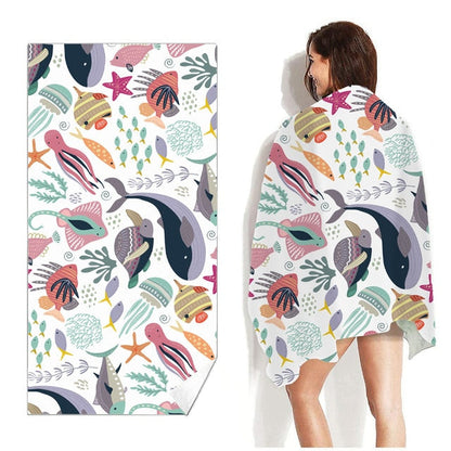 Grande serviette de plage<br>de l'océan