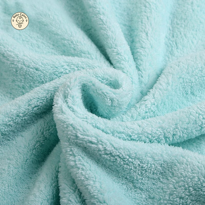Cape de bain pour bébé en microfibre ultra douce et cocooning
