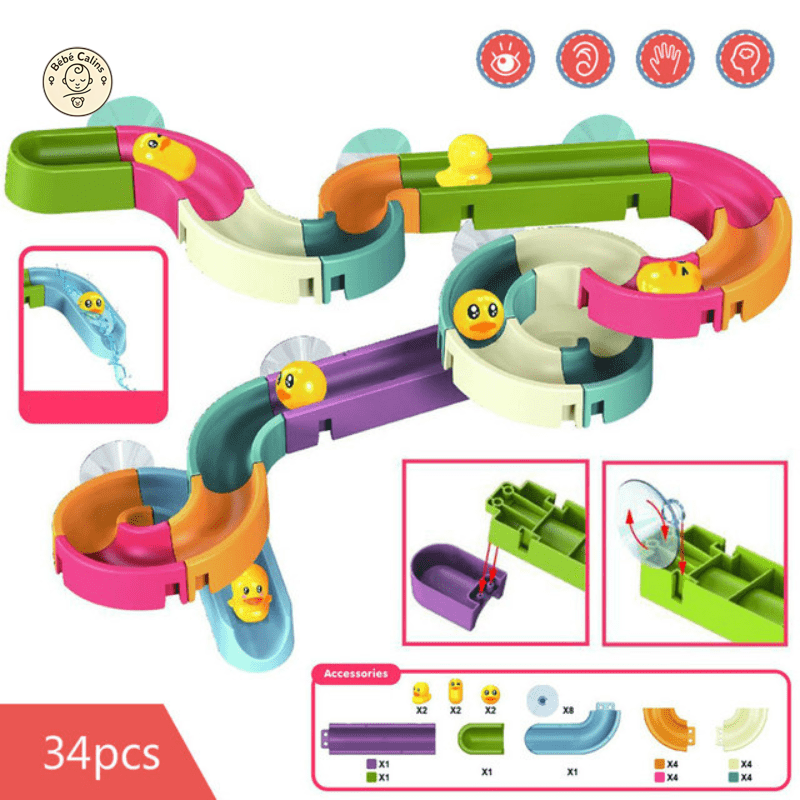Baignoire Fun - Canards Flottants et Toboggans Amusants