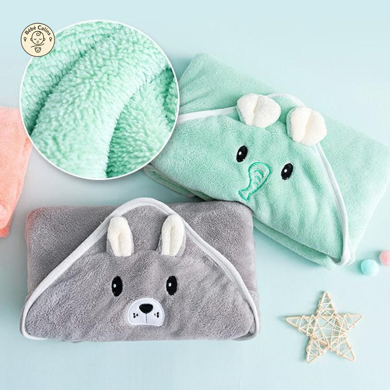 Luxueuse cape de bain en coton biologique pour bébé
