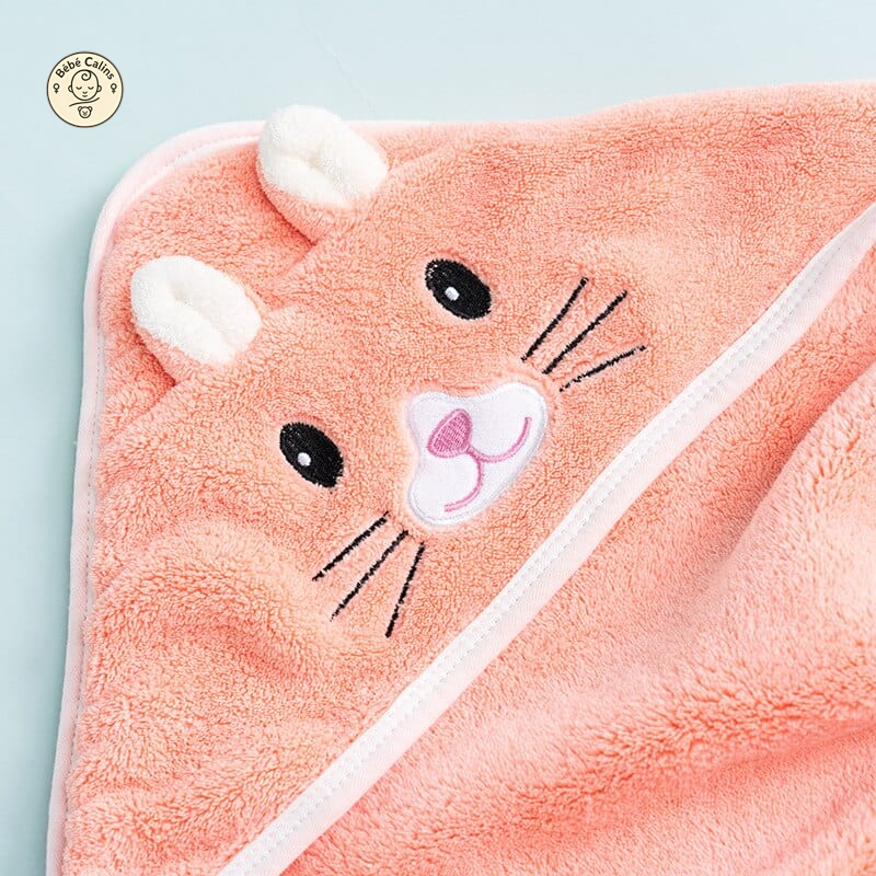 Luxueuse cape de bain en coton biologique pour bébé