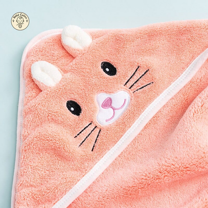 Luxueuse cape de bain en coton biologique pour bébé
