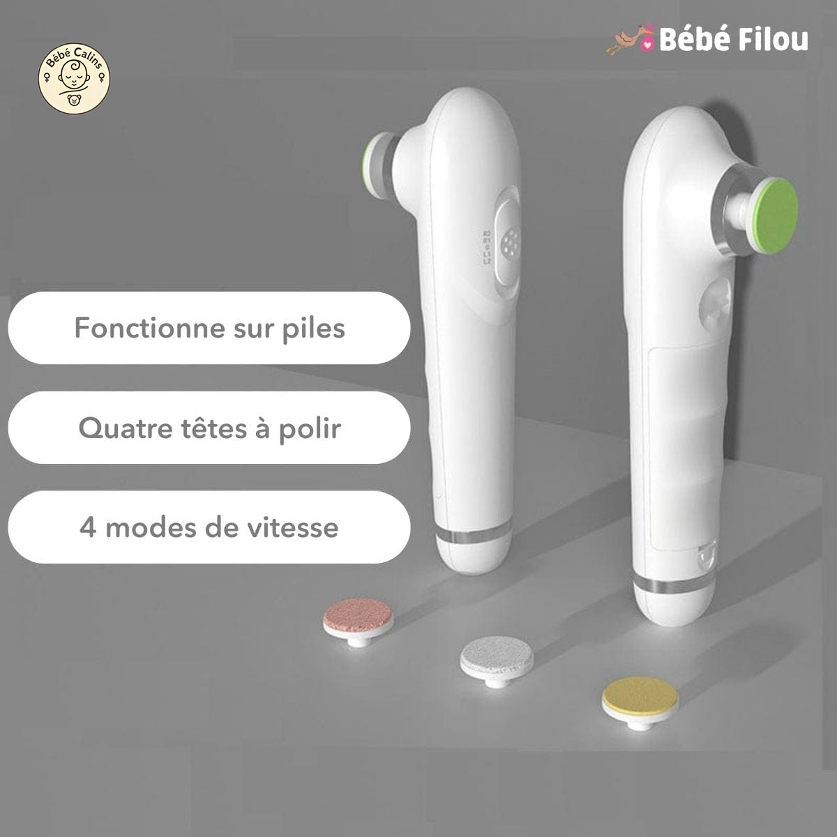 Coupe-ongles bébé 4-en-1 ultra-confortable et pratique