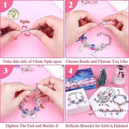 Ensemble de bracelets personnalisés avec boite de rangement