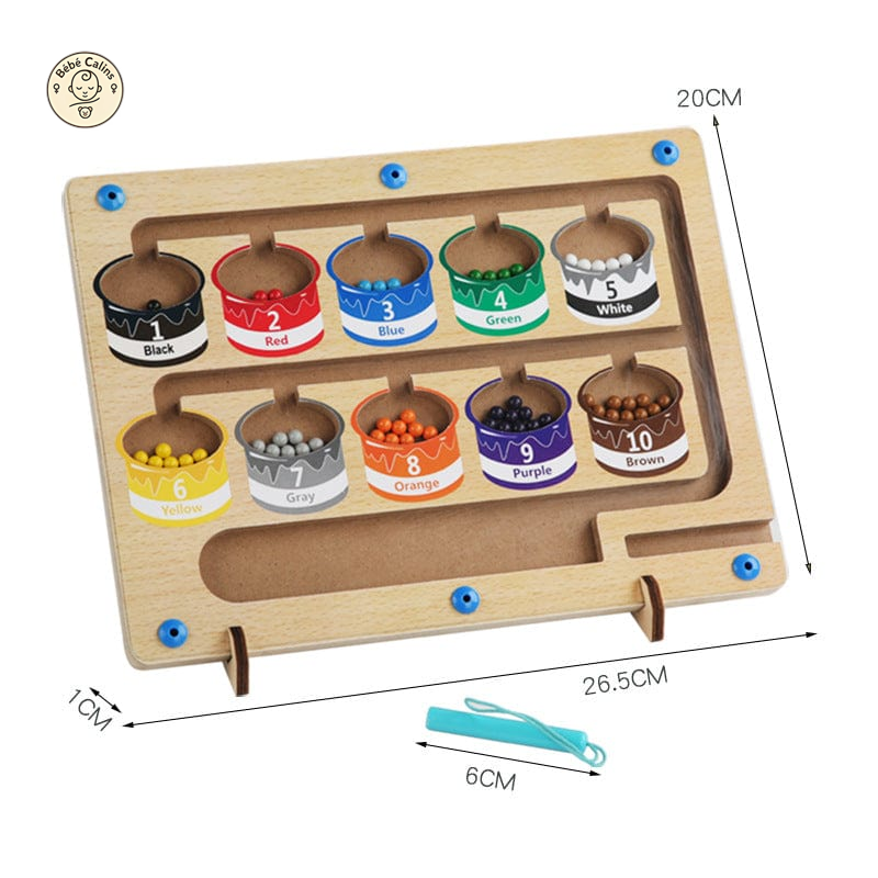 MaxiMath - Jeu de labyrinthe magnétique Montessori