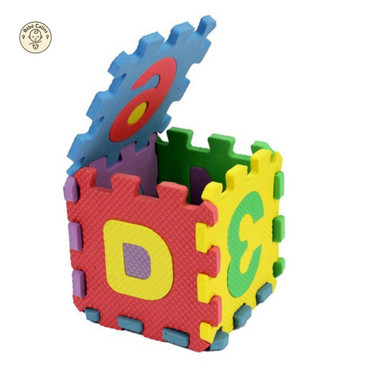 Tapis 36 Dalles Sensorielles Chiffres et Lettres