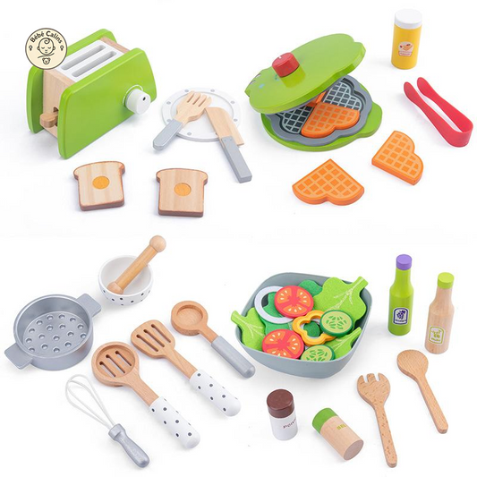 Ensemble Petit Déjeuner en Bois