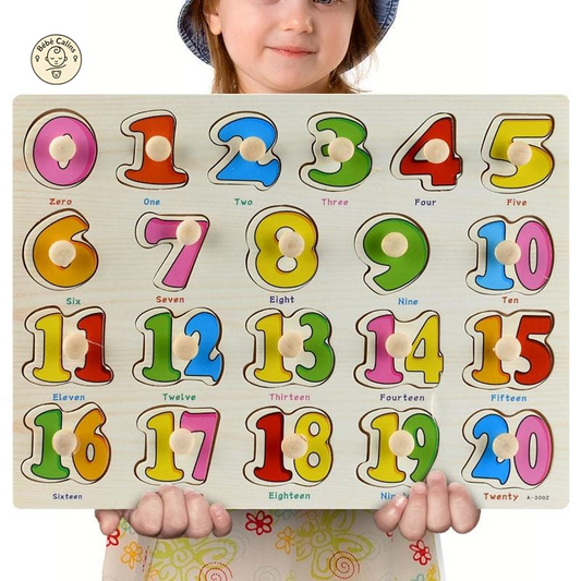Formes en Bois à Replacer Chiffres et Lettres