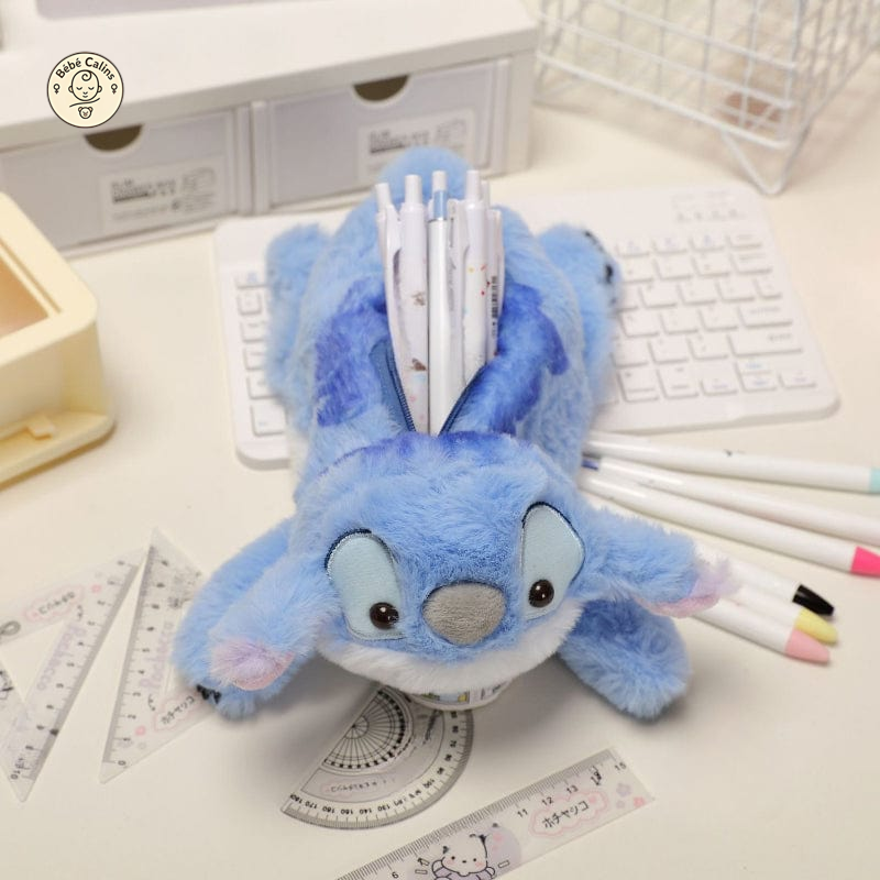 Trousse Stitch couché en peluche