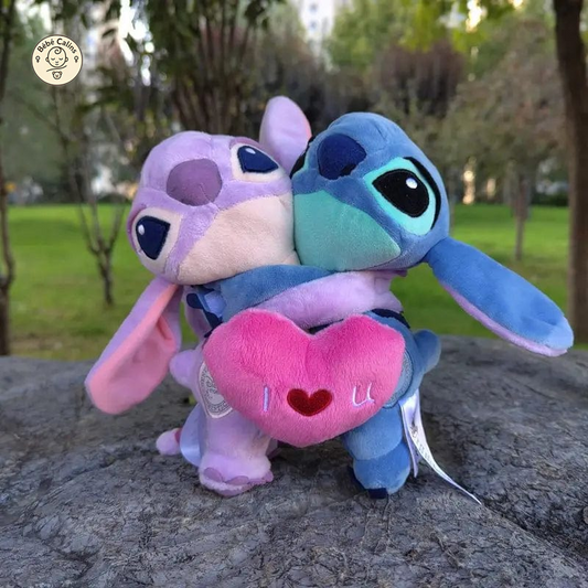 Peluche Stitch et Angel I Love You Duo