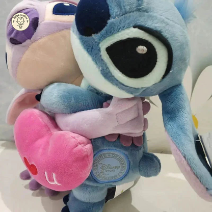 Peluche Stitch et Angel I Love You Duo