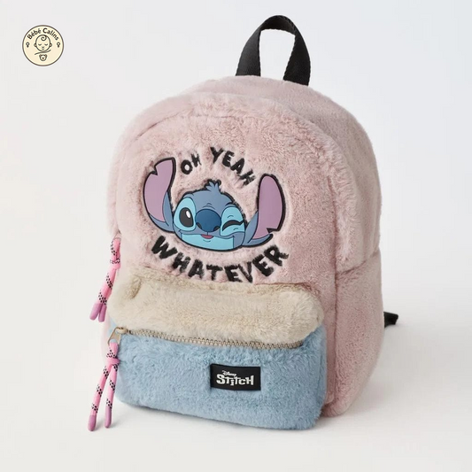 Cartable Stitch en Peluche Douce