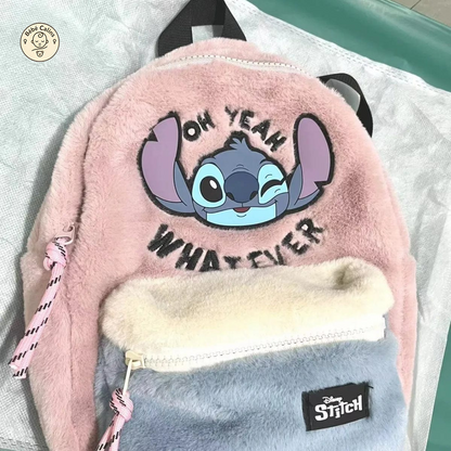 Cartable Stitch en Peluche Douce