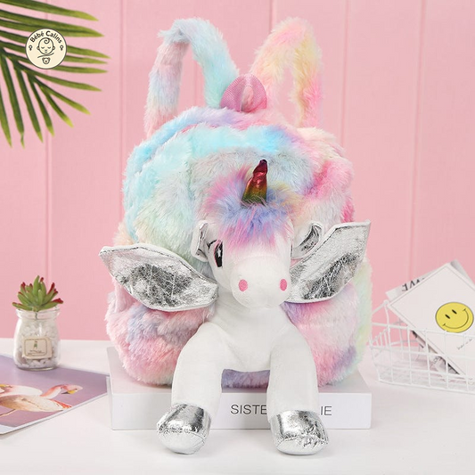 Cartable licorne peluche féérique
