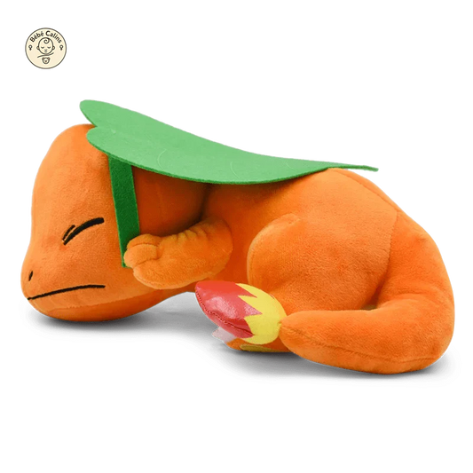 Peluche Salamèche contre la pluie