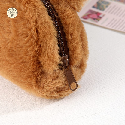 Trousse kawaii capybara en peluche