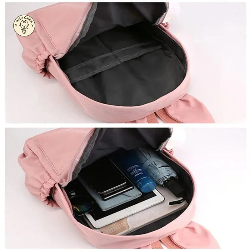 Cartable Stitch Éblouissant avec Porte-Clé Pratique