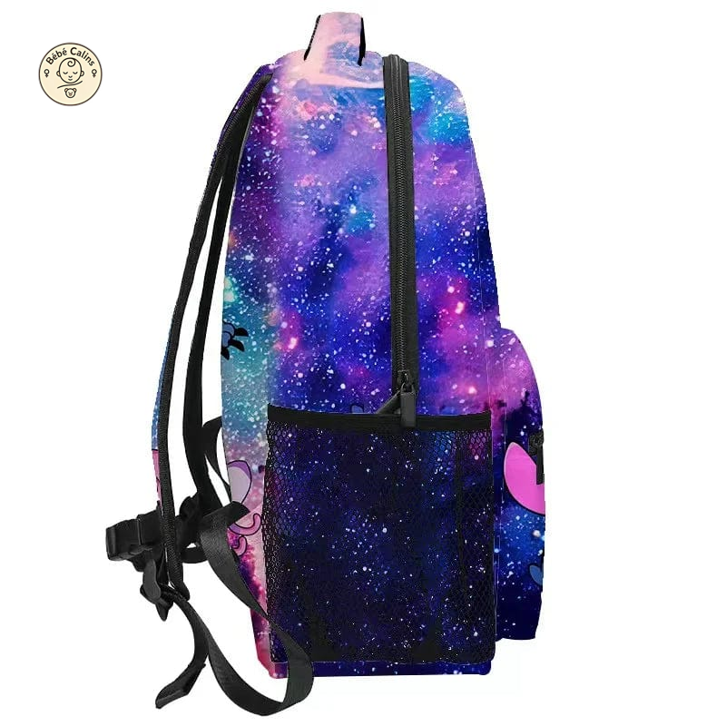 Cartable Galaxie Romantique à Couture Élégante