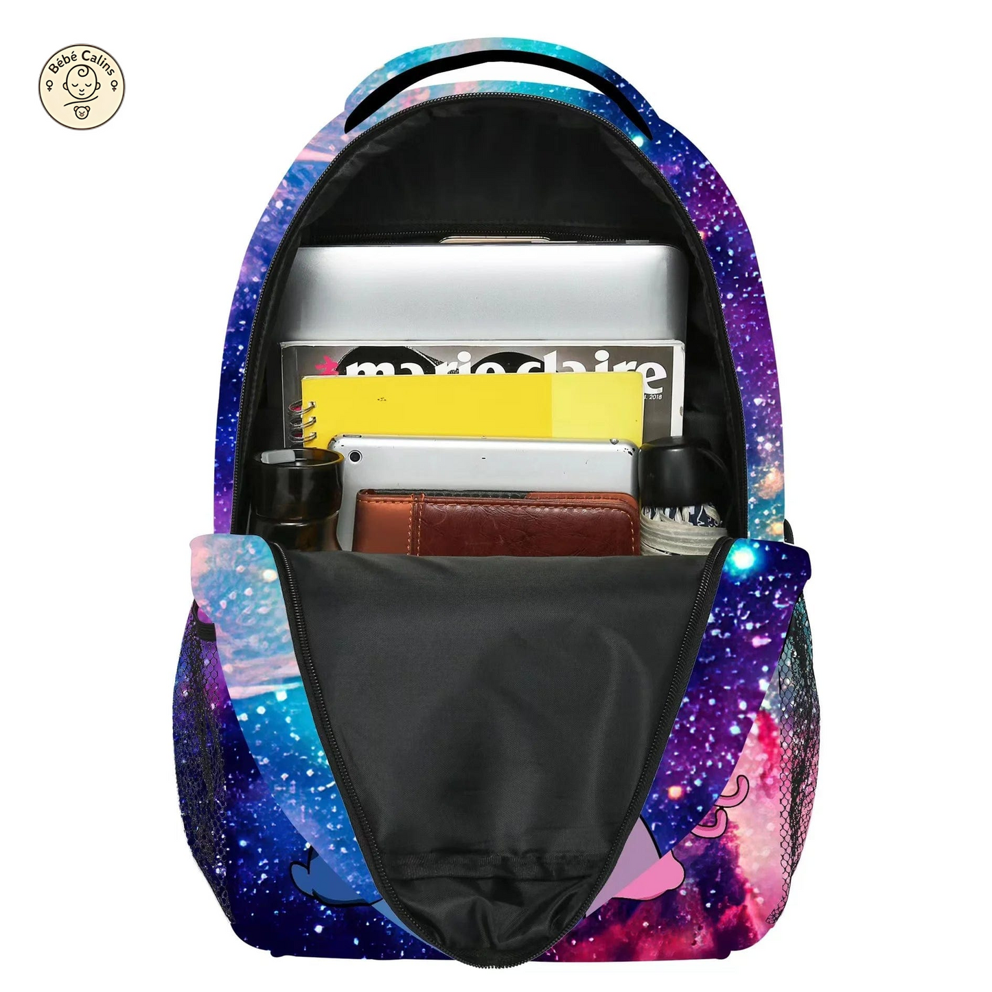 Cartable Galaxie Romantique à Couture Élégante