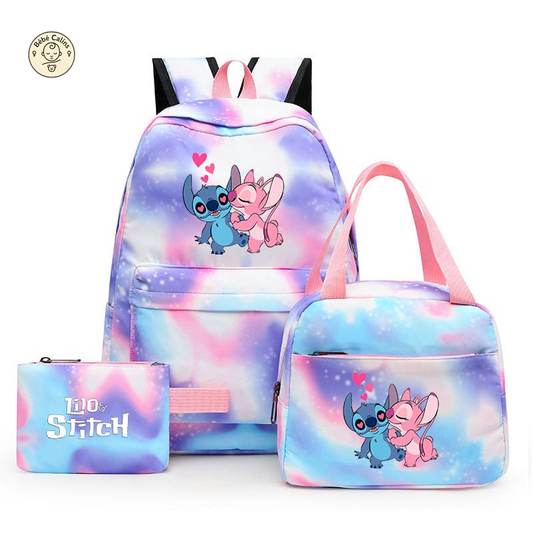 Cartable Brodé avec le Motif Peace and Love