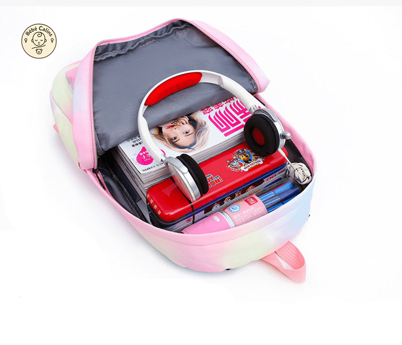 Cartable Brodé avec le Motif Peace and Love