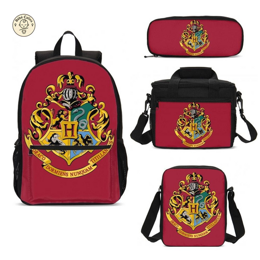 Ensemble Magique de Cartable Harry Potter - 4 Pièces Incontournables