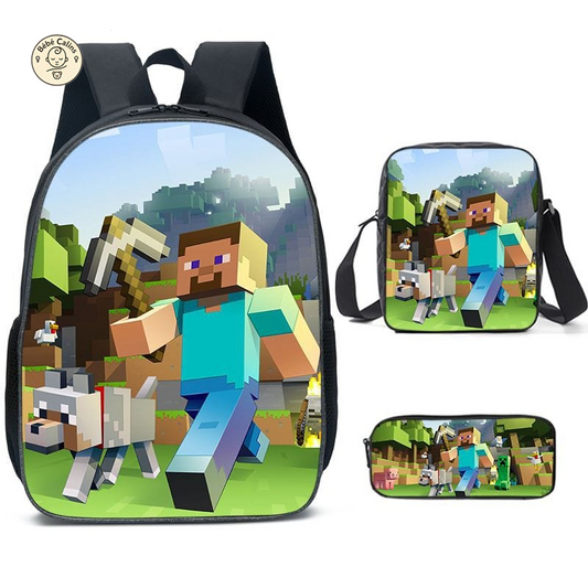 Cartable Minecraft - Sac à dos tendance pour les passionnés de jeux vidéo