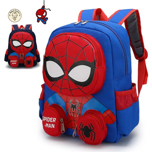 Cartable 3D Spiderman avec Poches Astucieuses et Pratiques