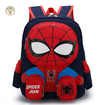 Cartable 3D Spiderman avec Poches Astucieuses et Pratiques
